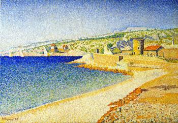 Reproductions of Paul Signac paintings,The Jetty, Cassis, Opus Reproductions of Paul Signac paintings,The Jetty, Cassis, Opus